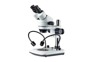 China Stereo Zoom Microscope , Stereo Binocular Microscope With Goose Light on sale