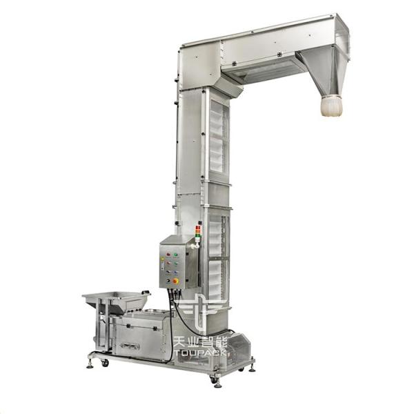 Quality Super Speed Z Type Bucket Chain Elevator SUS304 Food Lifting Conveyor Customizable for sale