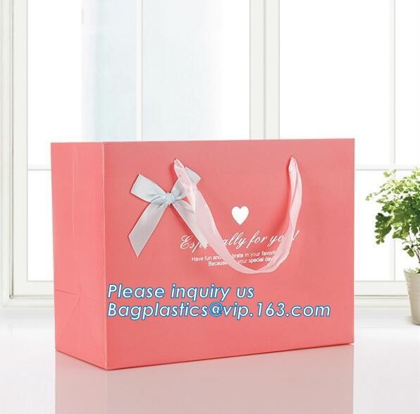 Fashion Custom Printing Luxury Gift Shopping Carrier Paper Bag With Your Own Logo Print,strong twisted handle black leat