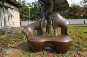 China Customized Copper Garden Art Sculpture Abstract Style Garden Decoration wholesale