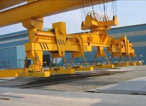 China Revolving Electromagnet Double Girder Bridge Crane With Slewing Carrier Beam wholesale