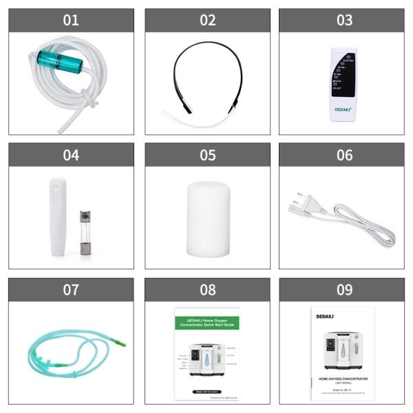 Medical Portable Home Use & Medical Remote Control 2- 9L PSA 200W Portable Oxygen Concentrator