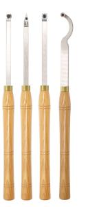 Carbide Tipped Wood Turning Tools Sets Round Shape With 12mm Inserts