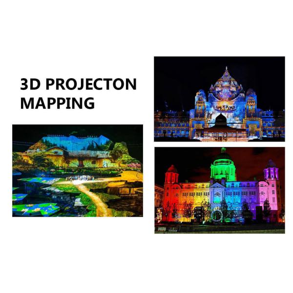 Motorized Len 3D Mapping Projector LCD Display 20000 Lumen Projector Flexible Installation