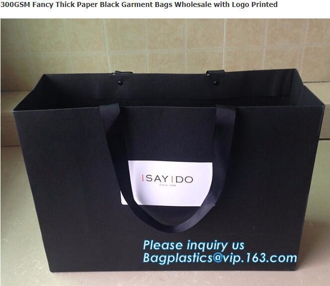 Customized Cut Printed Coated Paper Shopping Bag with Matt Lamination,rope handle custom logo printed white paper bag
