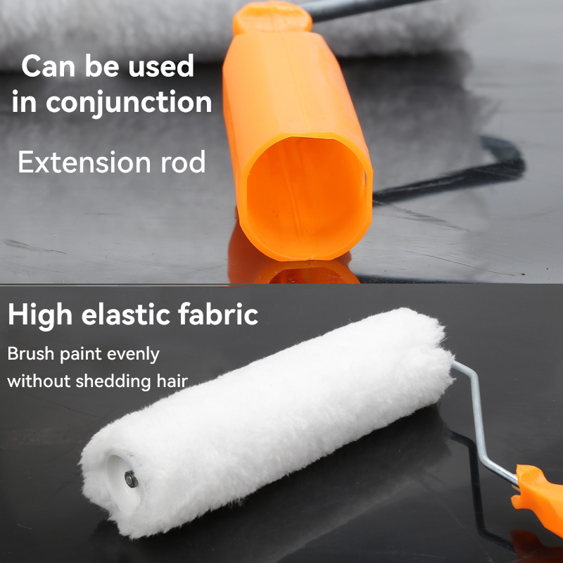 Plastic PP Handle Textured Stipple Effect Paint Roller 5" for Smooth Paint Application