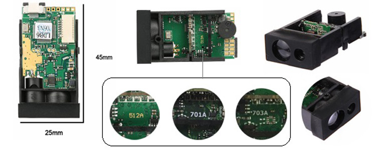Phone Tablet Long Range Proximity Sensor , 40m Bluetooth Laser Ranging Module