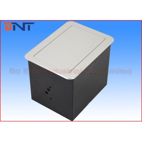 Pop Up Flush Mounted Table Standard Power Socket Conference With RCA / VGA / HDMI