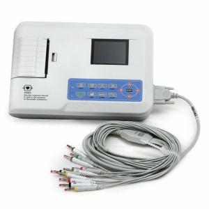 China 3 channel Portable ecg monitor electrocardiography machine ekg ecg machines home ecg devices software Printer wholesale