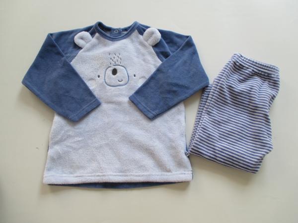 Quality Elasticated Waist Baby Boy 2pcs Set Embroidery Cute Bear for sale