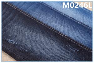 China Golden Weft Yarn Warping Slub Denim Fabric Material Poly Cotton Spandex Fabric wholesale