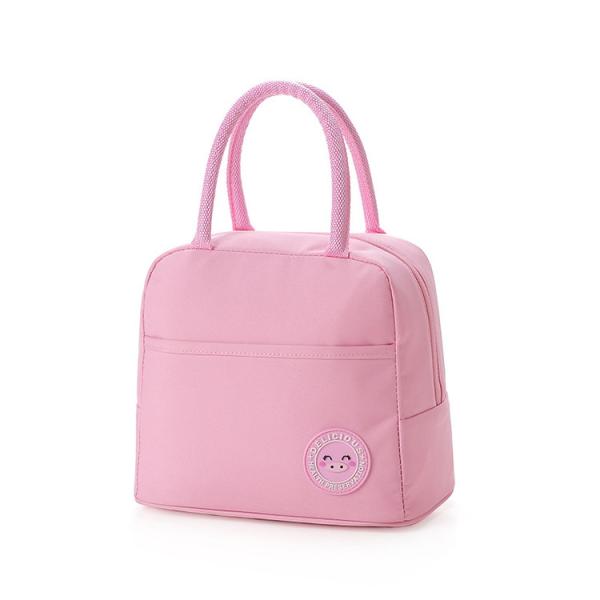 Quality Custom pink insulated lunch cooler bag with oem service for school for sale