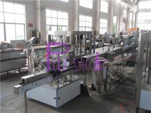 Drink Processing Manual Bottle Labeling Machine For Bottles , Shrinking Tunnel