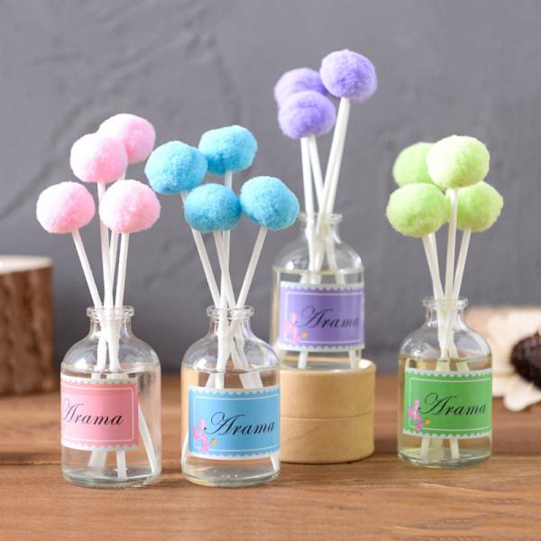 Quality Wedding Custom Color Home Reed Diffuser Essential Oil Reed Diffuser Cotton Ball Stick for sale