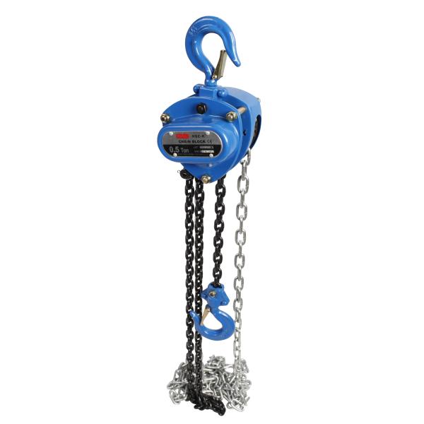 Steel Forged Hoist Equipment Manual Chain Block 0.5 T For Construction