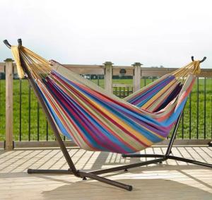 Easy Collapsible Beach Hammock Stand 15.7LBS Capacity For Indoor And Outdoor