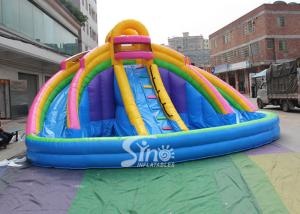 China 21x21' kids banzai large inflatable water pool slide made of lead free pvc tarpaulin with EN14960 certified wholesale