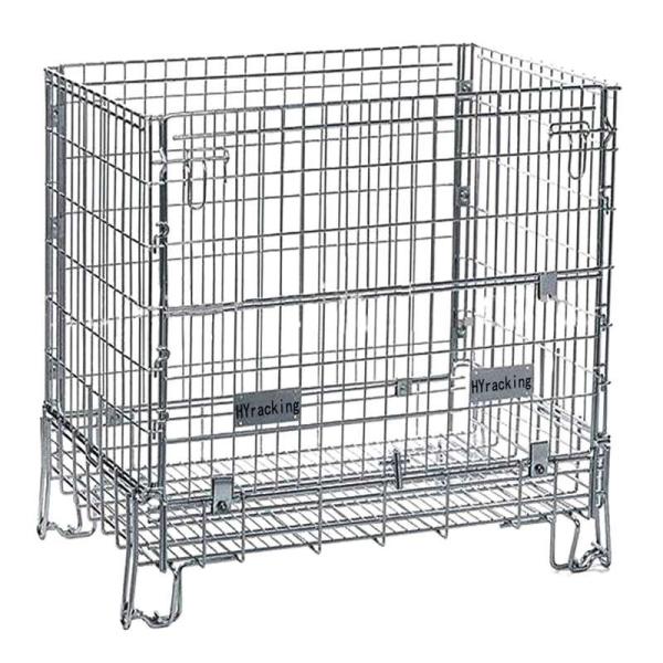 500kg Collapsible Wire Cage Foldable Wire Mesh Storage Cages Odm