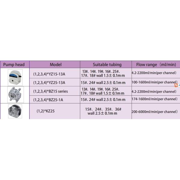 AC 220V Peristaltic Dosing Pump K25 Pump Head For Cooling Tower
