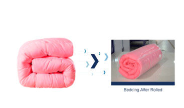 Roll Coiling Bed Scarf Bathrobe Comforter Quilt Rolling Packing Machine
