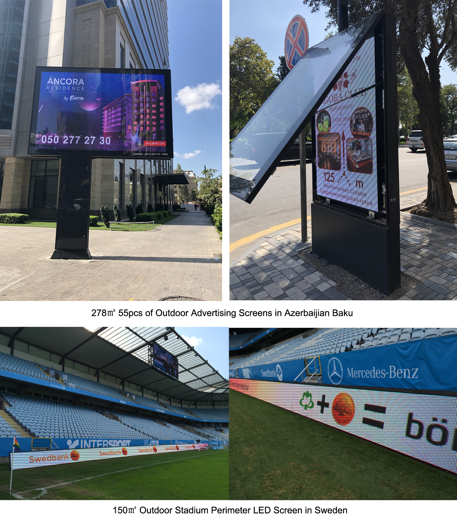 320x160mm Size Wall Mounted Fixed LED Display P10 For Commercial Advertising