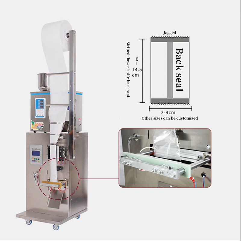 Salt Rice Vertical Form Fill Seal Multi Function Packing Machine 110V1g To100g