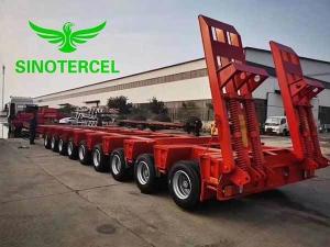 China Hydraulic Modular Semi Trailer Transport 3 Axles Carbon Steel wholesale