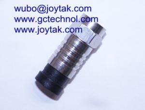 China F Compression Connector F Type for TV Splitter compression connector for RG6 Coaxial Cable connector on sale
