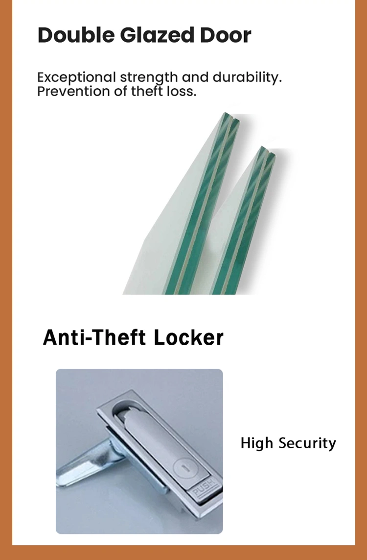 Customizable Lockers Smart Cooling Freezing Systems for Fresh Frozen Farm Products Vending Machine