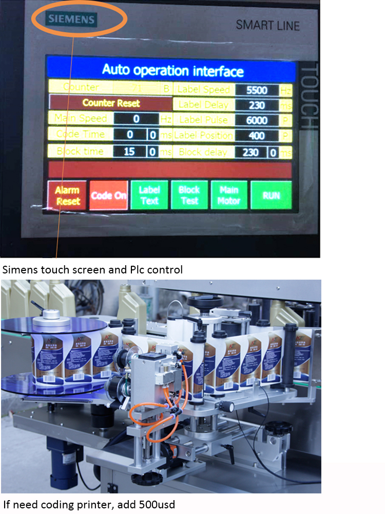 PLC Control Automatic Oil Filling Machine High Speed 20-100 Bottle / Min
