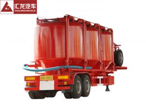 China Vertical Type Dry Bulk Trailer , Cement Tanker Trailer Mechanical Suspension wholesale