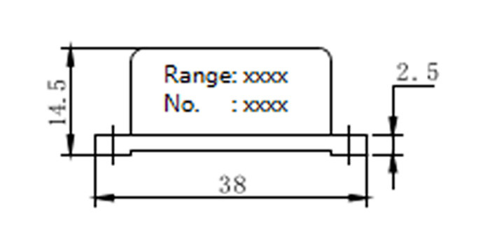 Linearity Uniaxial Accelerometer Sensor 0.5 - 4.5V Wide Measuring Range