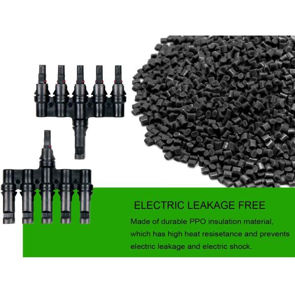 Solar Panel T Branch PV Connectors Male Female Adapter Cable For Solar Panel