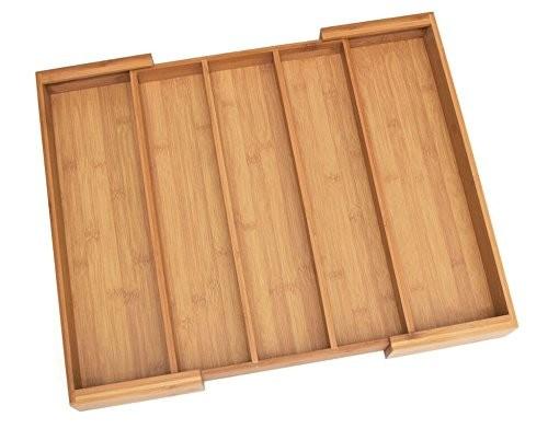 Quality high quality expendable bamboo kitchen drawer organizer storage box for high quality for sale