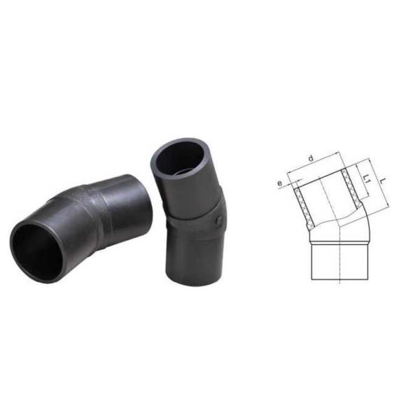 PE DN63-DN450 SDR11 SDR17 SDR17.6 Spigot 22.5 Degree Pipe Elbow