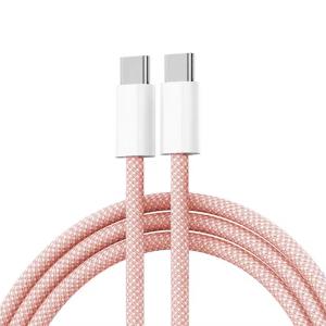 China Custom Color USB C To C Data Cable 3.0 Dirt Resistant 0.5m 1m 2m 3m For IPhone15 wholesale