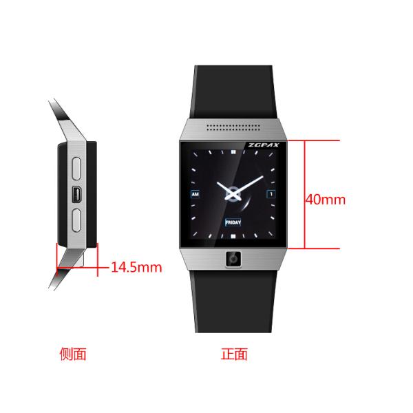 Android Smart Watch Phone ---E5, with Android 4.0 OS Build in Bluetooth and GPS