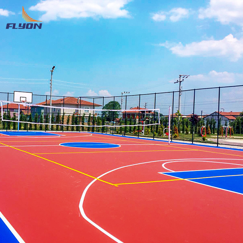 Pu Tennis Court Flooring Polyurethane Sport Flooring Tile Polyurethane Floor