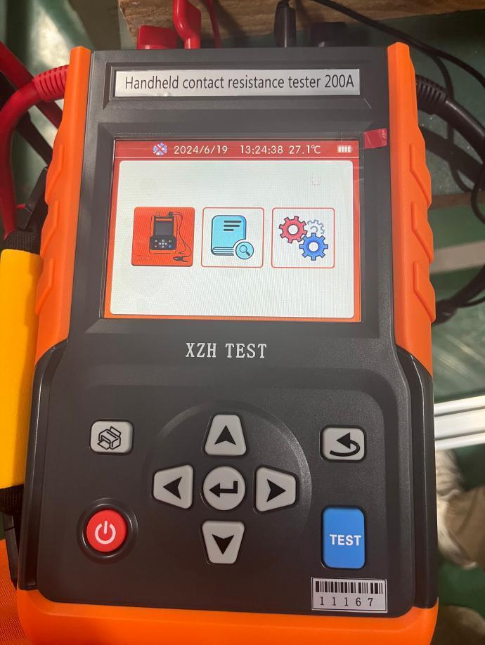 200A Handheld High-Voltage Switch Loop Resistance Tester with Rechargeable Battery