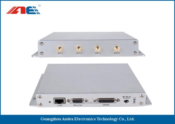Quality SMA * 4 Antenna Etherent RS232 13.56 MHz RFID Reader , Universal GPIO Interface RFID Reader for sale