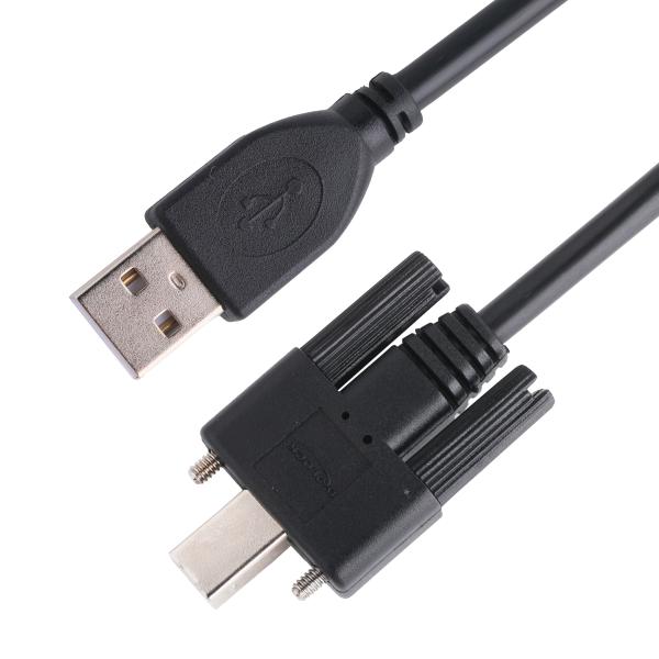 Quality UL Printer Connector Cable Usb 2.0 Type A To Type B Locking for sale