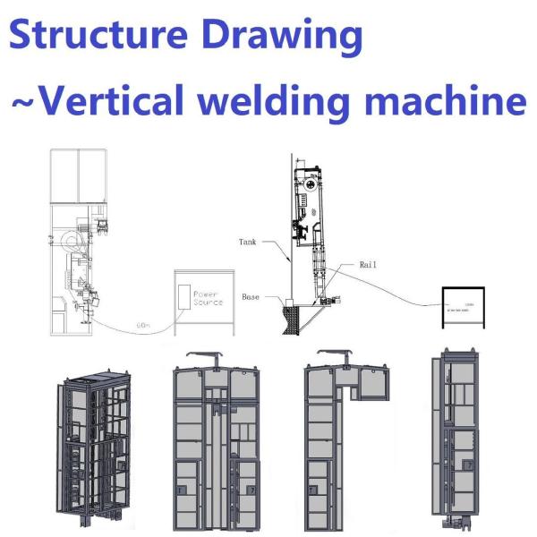 Semi Automatic Control Vertical Automatic Welding Machine CNC Electro Gas Automatic Tank Girth Welding Machine