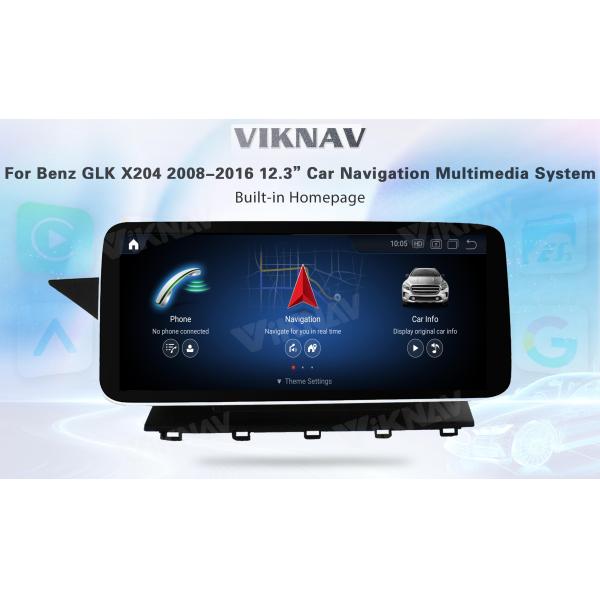 Viknav 12.3 Inch Android 8 Core Car Player Multimedia Radio For Benz GLK Class X204 2008-2016 GPS Navigation(NTG4.5)