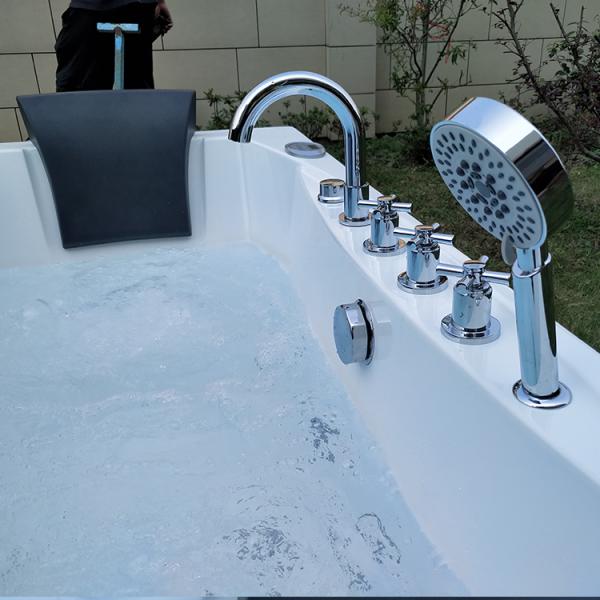 1700 X 750/900 Extra Large Whirlpool Bathtub And Shower Combo For Couples Hydromassage