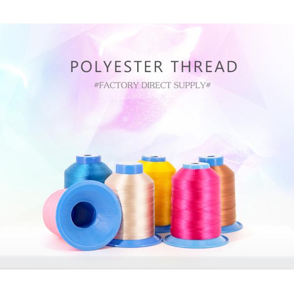 UV Protect 210D 1300m Cone Length Polyester Sewing Thread for High Strength Coat Shoes