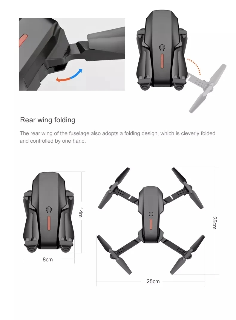 E88 Pro Aerial Drone Remote Controlled Airplane Toy Fixed Height Drones Quadcopter 4k Professional FPV Drone