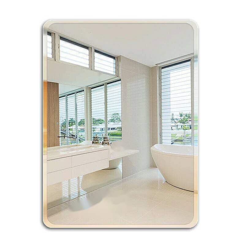 Modern Style Wall Mirror Frameless Full Length for Bathroom Two-Way Square Home Decor