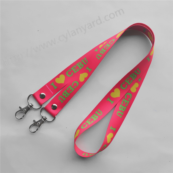 Double Ends Open Lanyard with Rivet