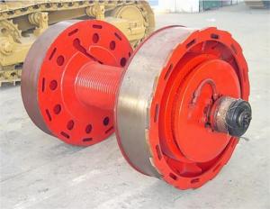 Alloy Steel Workover Rig Grooved Winch Drum With Gear Ring