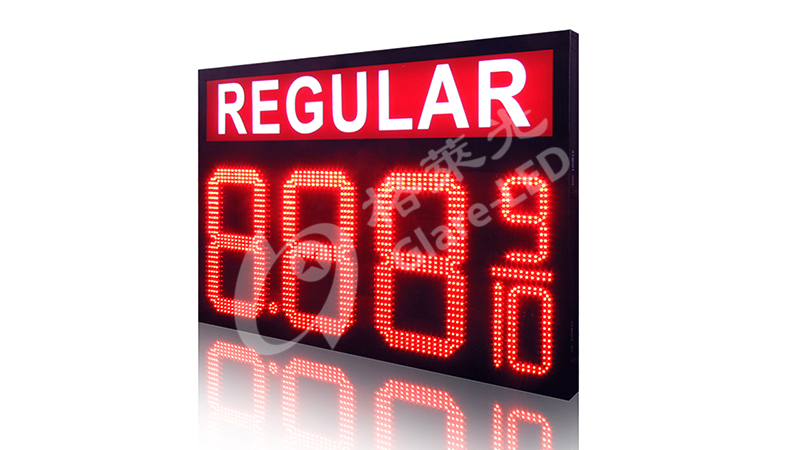 110/230V AC Power Input LED Display for Gas Stations 42 inch 8.889/10 LED Gas Changer